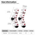 thumbnail image 4 of Goofa Retro Train Printed Men's Crew Socks, Soft Durable Breathable Moisture-Wicking with Odor Control Cotton socks, 4 of 9