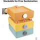 thumbnail image 4 of Organizador de almacenamiento de plástico de 3 cajones Juego de cajones de organización de escritorio apilables para maquillajes, suministros dentales, cuidado del cabello, baño, dormitorio, escritori Namotu YZY1504, 4 of 6