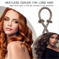 thumbnail image 4 of Diadema con rulos sin calor para cabello largo, rizadores nocturnos sin calor, set de seda con estampado de leopardo., 4 of 4