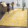 thumbnail image 2 of Safavieh Bella Collection BEL673A Handmade Gold and Taupe Premium Wool Square Area Rug (5' Square), 2 of 2