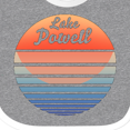 thumbnail image 4 of Inktastic Lake Powell Retro Sunset Boys or Girls Baby Bib, 4 of 4