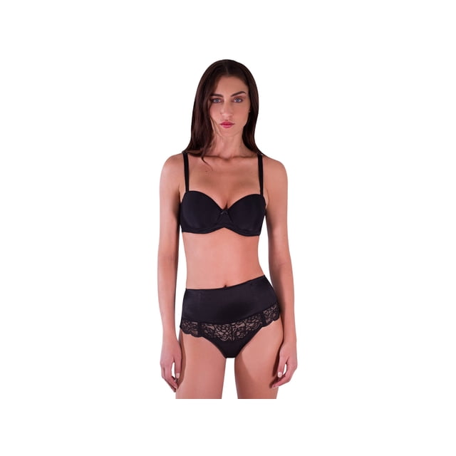 Panty faja Vintage I Love Shape control de vientre con varillas 2 piezas negro CH