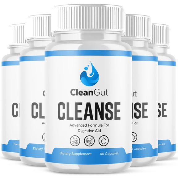 CleanGut Cleanse Gut Health Pills Advanced Formula Digestion Support Clean Gut Cleanse 300 Capsules