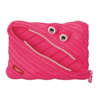 ZIPIT Monster Pencil Cases for Kids with Pink Color