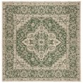 thumbnail image 2 of Safavieh Beach House Mai Traditional Outdoor Area Rug, Green/Cream, 6'7" x 6'7" Square, 2 of 7