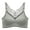 Grey, variant on Womens Large Size Beauty Back Wrap Latex No Steel Ring Ice Silk Sports Bra Gathering Underwear Light Sports Bras for Women