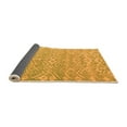 thumbnail image 2 of Ahgly Company Indoor Round Abstract Orange Modern Area Rugs, 5' Round, 2 of 4