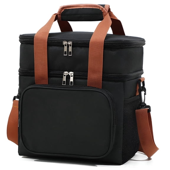 ACDANC 2026 New Insulated Lunch Bag Box for Adults Men Women Reusable Large for Working Camping Travel Picnic Black Lunch Box Bag for Lunch Storage,Meal Prep,Outdoor Activities