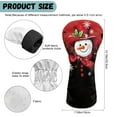 thumbnail image 6 of Yuyamidu Christmas Golf Club Head Cover with Soft Lining Snowman Driver Fairway Wood Hybrid Headcover PU Leather Golf Club Cover Gift for Golfers, 6 of 8