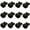 Black, variant on HDJNal Unique Decorative Ceramic Drawer Knobs,12 Pcs Black Rabbit Cabinet Pull Dresser Handles with Screws for Nursery Kitchen Closet Bedroom Nightstand