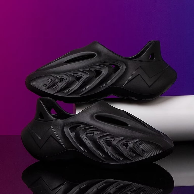 Men\'s Black Foam Runner Non Slip Cloud Slides Lightweight Sandal Shoes Men Women Clogs Foam Runner Shoes Non-Slip Water Shoes  main image 3