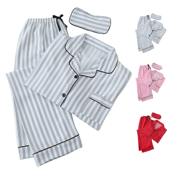 BOVXNPU Pajama Set For Women Women Long Sleeved wear Pajama Set In 2 Piece Set Women Sleepwear