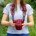 thumbnail image 6 of USA GEAR DSLR Camera Case / SLR Camera Sleeve (Red Plaid) with Neoprene Protection , Holster Belt Loop and Accessory Storage - Compatible With Nikon D3400 / Canon EOS Rebel SL2 / Pentax K-70 & More, 6 of 9