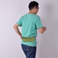 thumbnail image 3 of Riñonera para correr simple, ultrafina, con cremallera de doble capa, impermeable, para hombres y mujeres, deportes al aire libre, ocio, fitness, riñonera impermeable, bolsa de viaje, cómoda,, 3 of 5