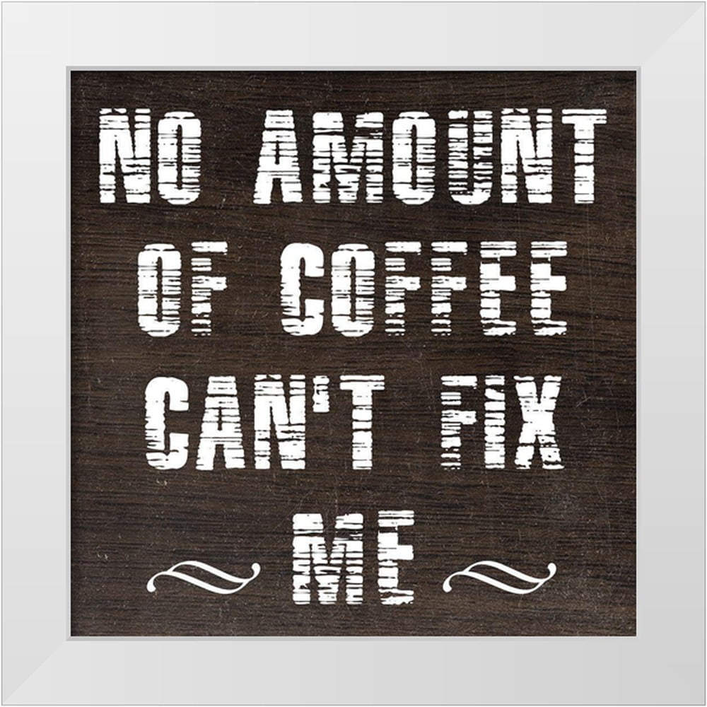Phillip Jamie 12x12 White Modern Wood Framed Museum Art Print Titled - Coffee