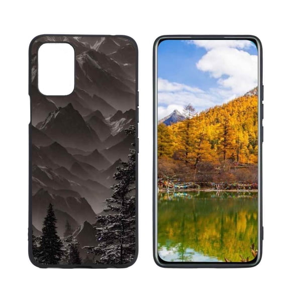 Compatible with LG Q52 Phone Case, Mountains-jpg Case Men Women, Flexible Silicone Shockproof Case for LG Q52