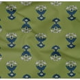 thumbnail image 4 of oneOone Organic Cotton Poplin Twill Fabric Leaves & Floral Block Printed Fabric 1 Yard 42 Inch Wide, 4 of 4