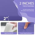 thumbnail image 5 of YRLLENSDAN Folding Gymnastics Mat Thick Exercise Mat for Home Workout Foldable Gym Mat for Kids Leather Tumbling Mat for Gymnastics for Home Schooling and Daycare Cheer Mat 4×6 ft,Purple, 5 of 8