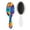 White-569, variant on Watercolor Daisy Artwork Hair Brush, Bohemian Style Detangling Hairbrush with Daisy and Butterfly Design, Comfortable Soft Bristles for All Hair Types