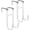 C: 5.5" WT Twin 2Sets 1-3 8", variant on Over Door Twin Hooks WT Rubber Coat Steel 2Pcs Fit 0.5" to 1-3/8" Door 5.5" | Hang Towels Robes Coats Bags Hats, Scratch-Free, Sturdy, Door Opens and Closes Normally for Bathroom Bedroom Closet Dorm