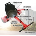 thumbnail image 5 of HoverFUN Hover Kart Go Kart Adjustable Seat Attachment for 6.5" Hover-Board Buggy - Red, 5 of 7
