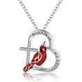 thumbnail image 6 of Heart Pendant Necklace Gift for Loved One, Red Cardinal Special Jewelry for Women, Mother’s Day Gifts for Mom, Wife, Aunt, Grandma., 6 of 6