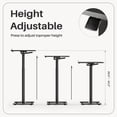 thumbnail image 3 of Mobile Rolling Tilting Overbed Table in Black, Height Adjustable Laptop Desk, Multi-Functional Bedside Table Perfect for Bed, Sofa, Study and Office Environment, 3 of 9