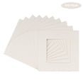 thumbnail image 2 of Textured White Acid Free 20x20 Picture Frame Mats with White Core Bevel Cut for 12x12 Pictures -, 2 of 4