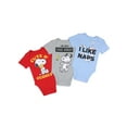 thumbnail image 6 of Peanuts Infant Boys' Girls' Snoopy and Woodstock Sleeper 3 Pack Sleep Pajama, 6 of 6