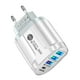 thumbnail image 2 of Cargador Rápido Xihbxyly de Pared para Teléfono con Carga rápida 36 W Pd Usb-C Qc3.0 y Adaptador Dual 4 enchufes, 2 of 4
