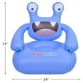 thumbnail image 3 of Pool Central Monster Inflatable Poolside Childrens Chair - 24" - Blue, 3 of 5