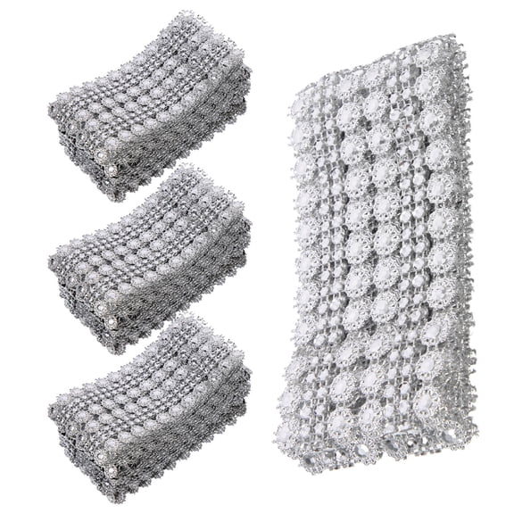 WHAMVOX  4 Pcs Sequin Sunflower Jewelry Mantles Decor Rhinestone Trim