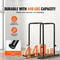 Parallel Structure Bar Dip Bars 440 lbs Heavy Duty Dip Stand Adjustable Height Fitness Home ...