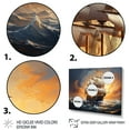 thumbnail image 3 of Designart "Legacy of the Caribbean Pirate Ship III" People Framed Wall Art - Modern Orange Pirate Entryway Framed Wall Art, 3 of 6