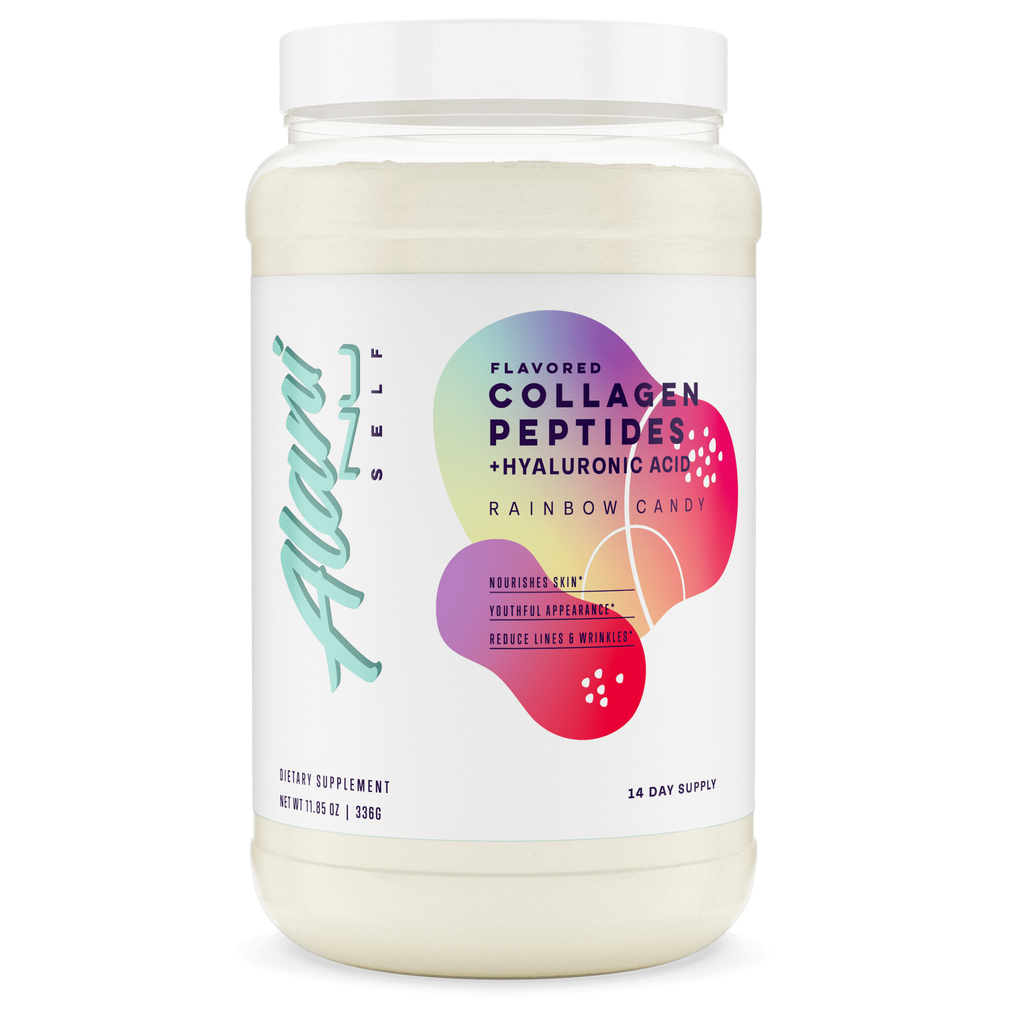 Alani Nu, Collagen Peptides with Hyaluronic Acid, Rainbow Candy, 11.85oz, 14 Servings