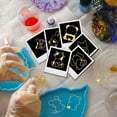 thumbnail image 4 of 9pcs 1.6x1.6 Inch Golden Metal Animal Back View Stickers - Elephant Cat Dog Rabbit Panda - Self Adhesive - DIY Scrapbooks Epoxy Resin Decoration Making DIY, 4 of 9