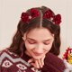 thumbnail image 4 of Ganfancp Christmas Sequins Star Bow Hair Clips Princess Fall And Winter Headband Head Buttons Hair Clips Sequins Hair Bands Liquidación Pinza de Pelo Festiva*2, 4 of 6