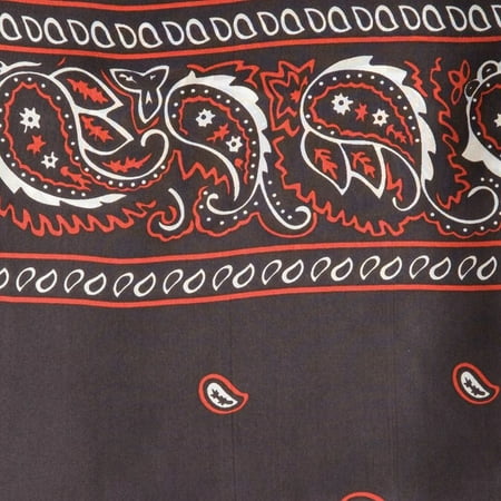 - Wyoming Traders Mens Bandana Silk Wild Rag Scarf Black