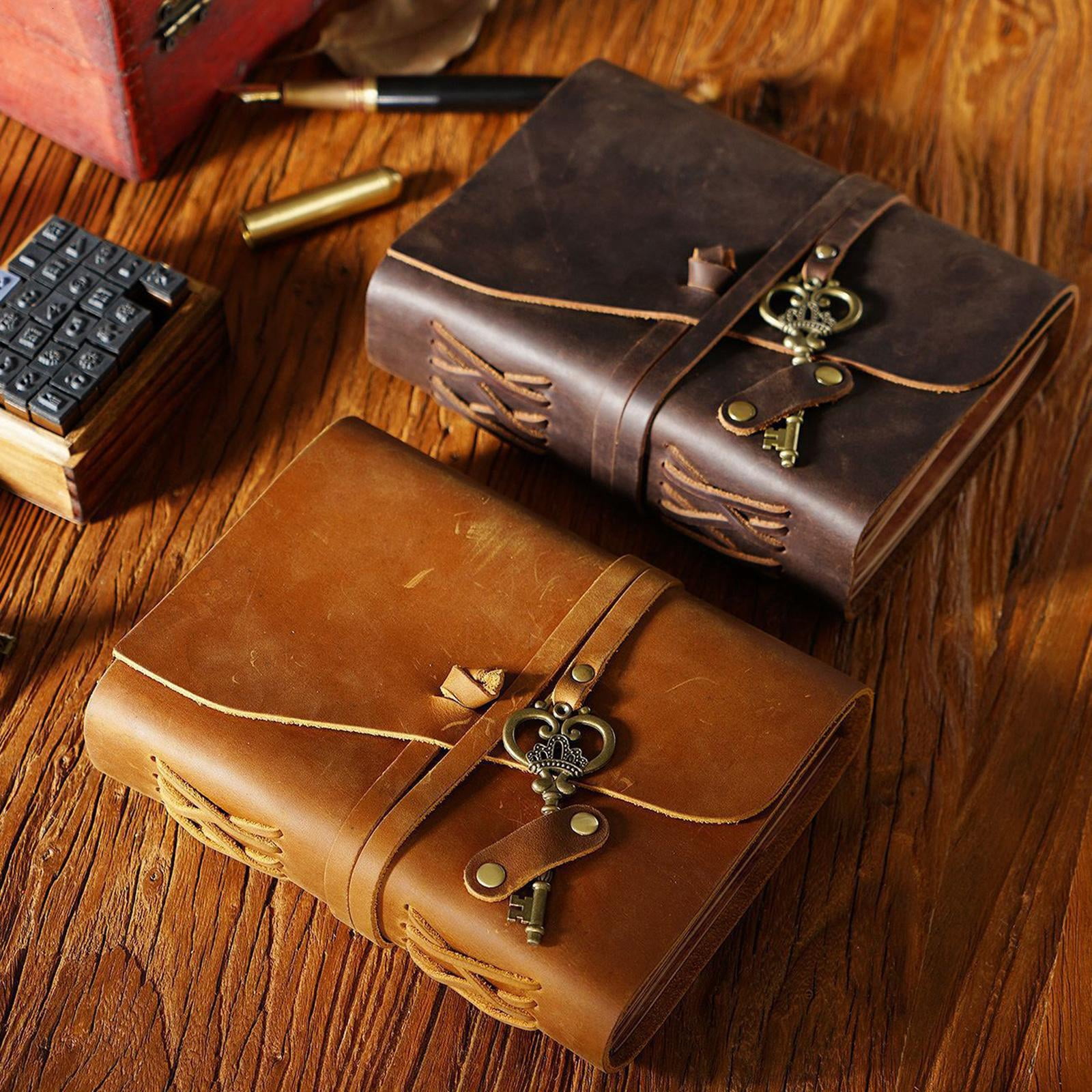 Giaone Vintage Magic Journey Diary Notepad Planner Notebook with for Key Orname