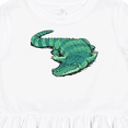thumbnail image 4 of Inktastic Cute Sleepy Alligator Green Alligator Design Girls Toddler Dress, 4 of 5