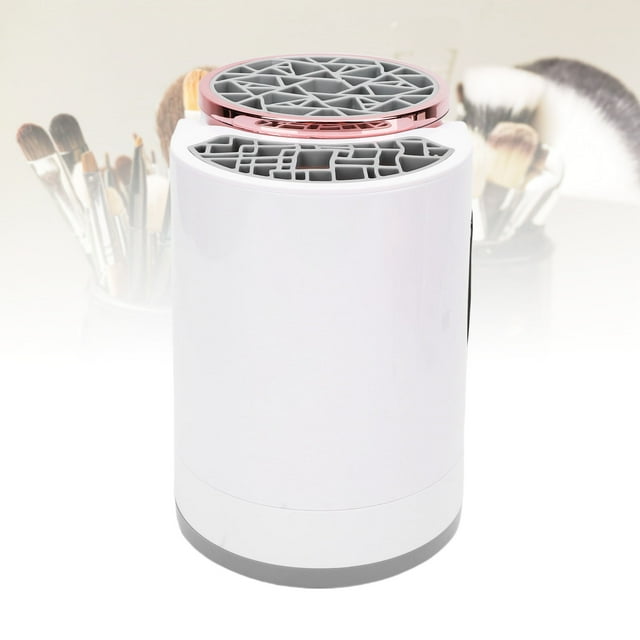 Limpiador Eléctrico De Brochas De Maquillaje, Limpiador Y Secador Automático De Brochas De Maquillaje Con Cuerpo Transparente Y Diseño Separable, Para Uso Doméstico