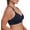 Deep Melange Blue, variant on Women's Cottonique W12215 Latex Free Organic Cotton Slimfit Pullover Bra (Deep Melange Blue 5)