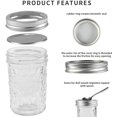 thumbnail image 3 of 20 Pack Mason Jar Lids and Rings for Ball Canning Lids Regular Mouth, Split-Type Lids Leak Proof, Reusable and Secure Canning Jar Caps with Silicone Seals (70mm, Silver), 3 of 9