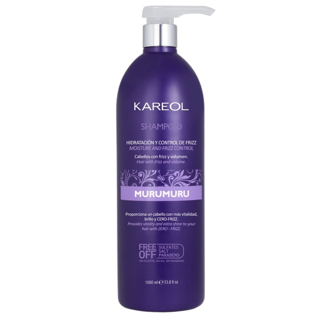 Kareol Shampoo Murumuru 1LT · Hidratación Control Volumen cero Frizz KAREOL Murumuru