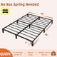 thumbnail image 2 of 8-pulgada queen marco de cama heavy duty metal durable iron slat support legs no box spring no screws supports up to 800 lbs, 2 of 6