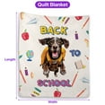 thumbnail image 5 of Back to School Cute German Shorthaired Pointer Quilt Blanket GSP Lover Dog Gift Cozy Comforter Throw Blanket - 13010, 5 of 5