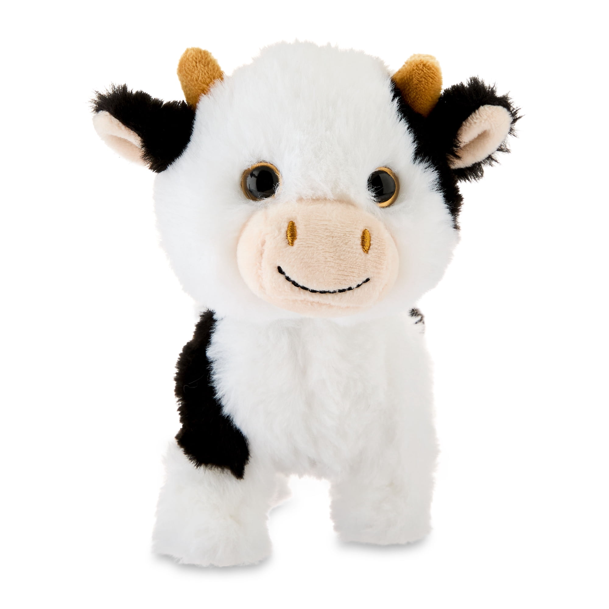 Kid Connection Mini Walking Cow Electronic Pet Plush, 6.5 in