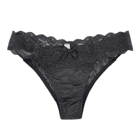 

Yubnlvae panties for women New Fashion Lace Lingerie Underwear Lace Pants Lace Low Waist Underwear Black