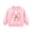 Pink, variant on Toddler Girls Sweatshirt Cotton Crew Neck Bow Graphic Fall Winter Pullover