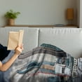 thumbnail image 3 of Urban Soft Flannel Fleece Blanket, London England Skyline Buildings and Skyscrapers and Cloudy Sky Modern Capital City, Cozy Plush for Indoor and Outdoor Use, 50" x 60", Multicolor, by Ambesonne, 3 of 5